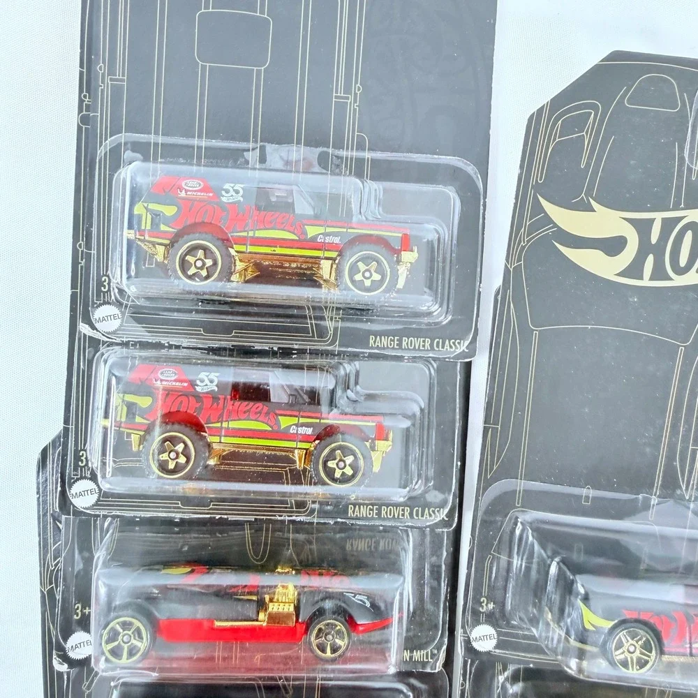 16 Hot Wheels 55th Anniversary Black Gold Series BMW Porsche Dodge  Mattel